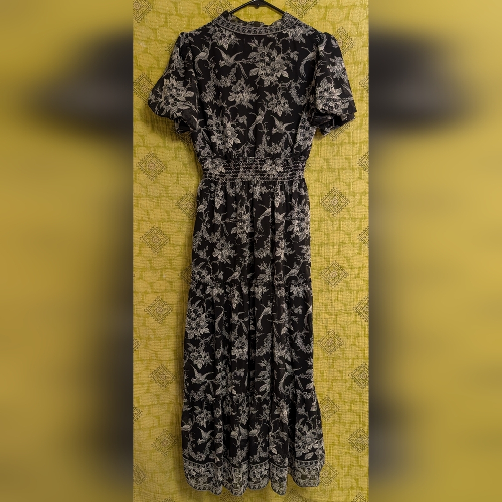 Max Studio London  Black and White Floral Maxi Dress - Picture 4 of 7